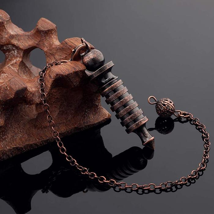 Bronze Copper Metal Pendulum for Divination Reiki Healing Dowsing Wicca Balancing Spiritual Answers 