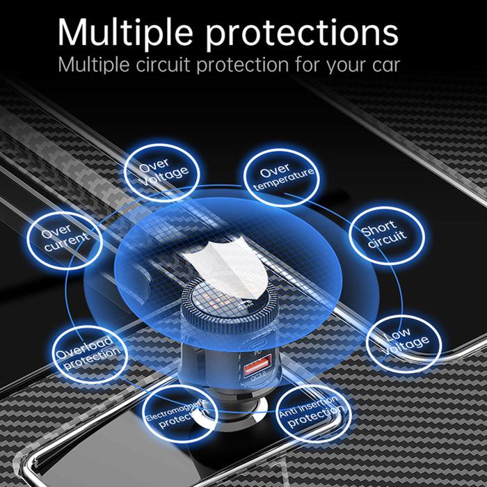LANJIE Pemancar FM Modulator Bluetooth 5.0 Kit Mobil Penerima Stereo