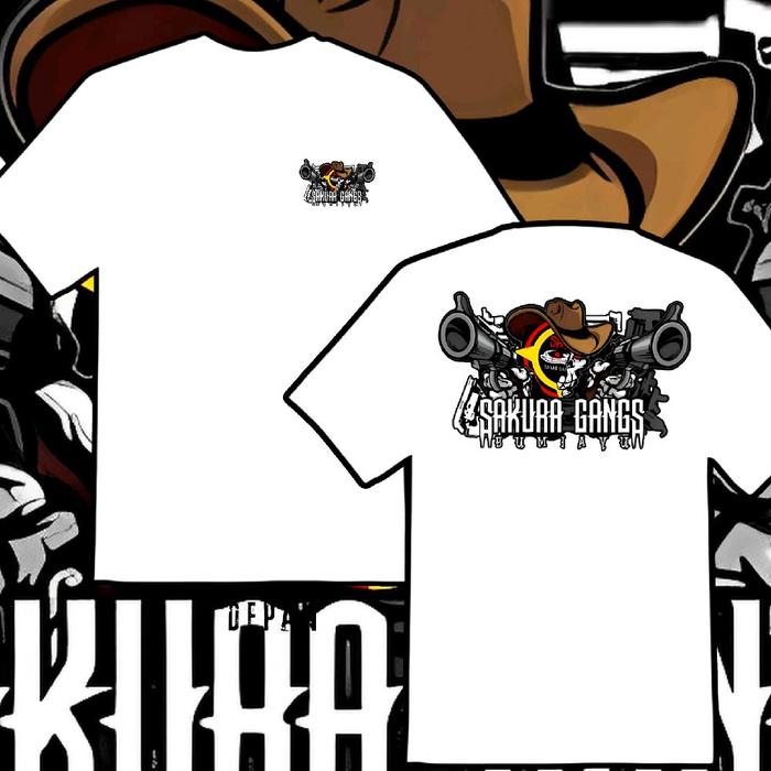 KAOS SAKURA PSHT,  Unisex Lengan Pendek Premium Bahan Lembut Jahitan Kuat Cocok Untuk Daily Activity