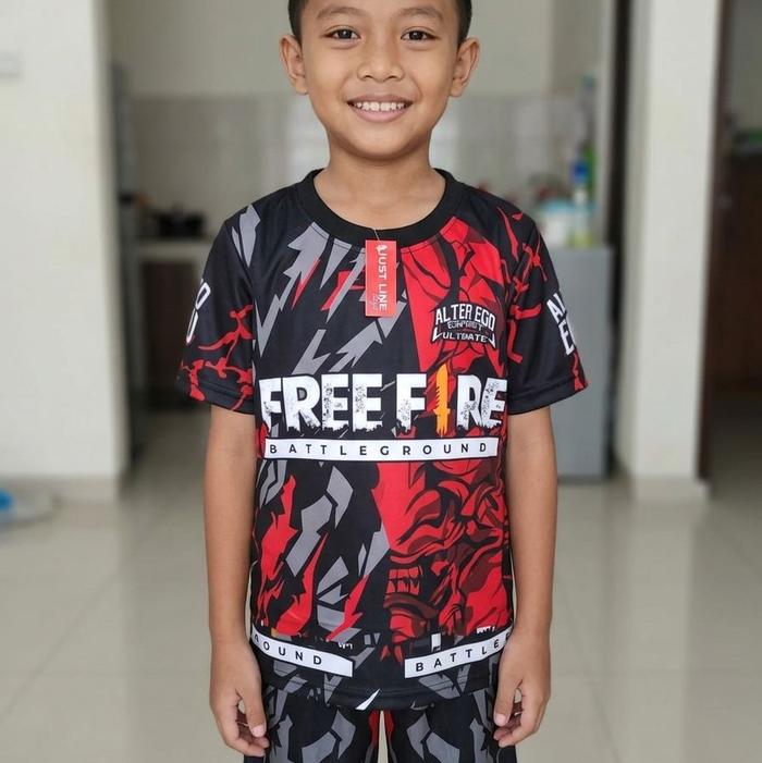 Setelan jersey Anak game gaming karakter Free Fire Alter Ego printing