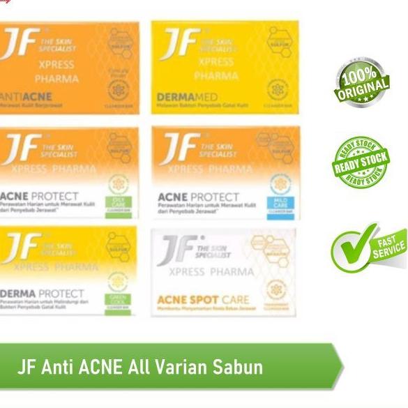JF Sulfur Bar Soap / sabun batang JF - Acne Protect / Anti Acne / Acne Spot Care