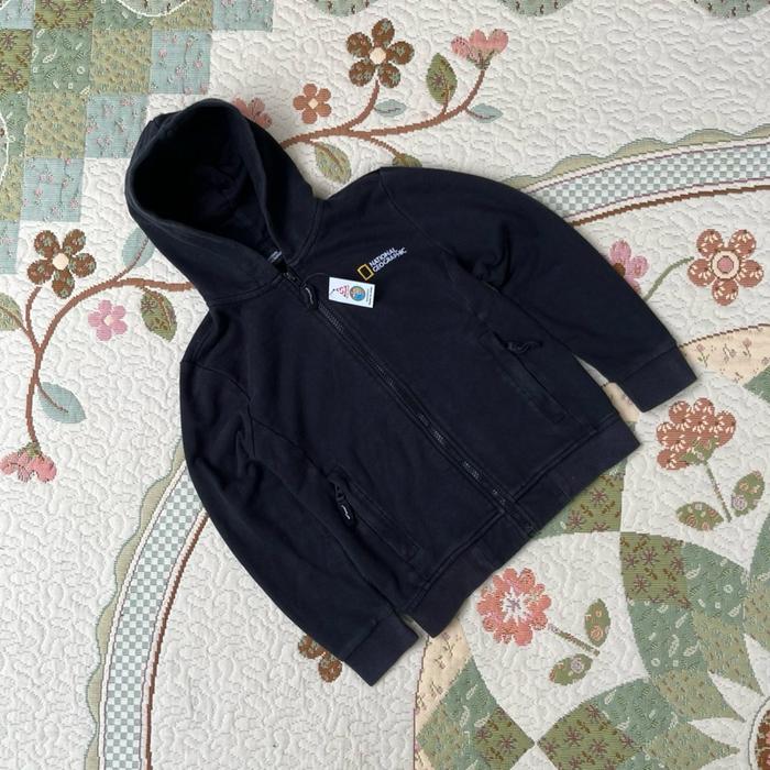 Hoodie anak keren natgeo cakep hitam