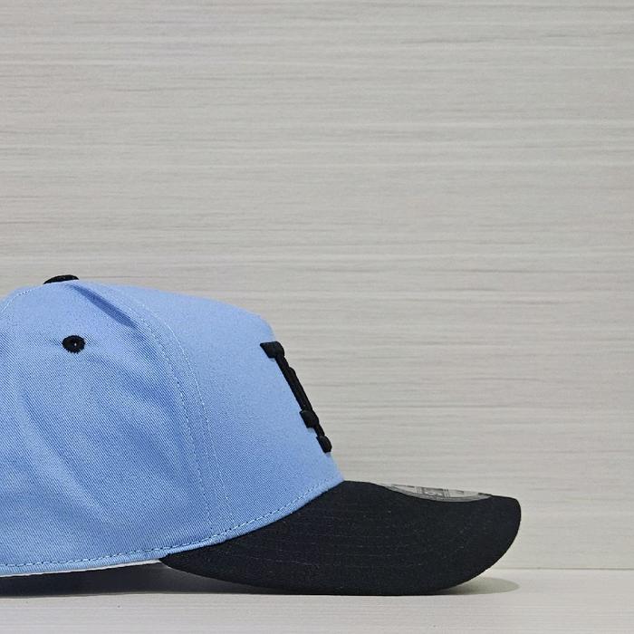 Topi Baseball Los Angel Baby Blue Hitam