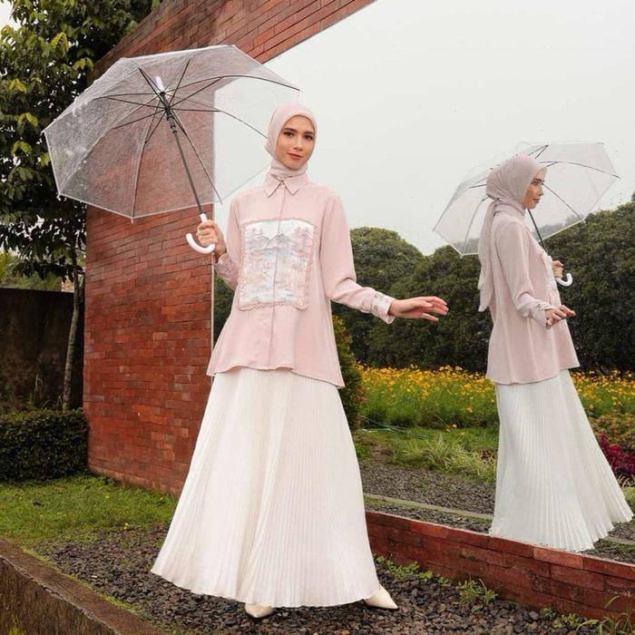 Vienna blouse | Blouse pink cantik | Vienna pink