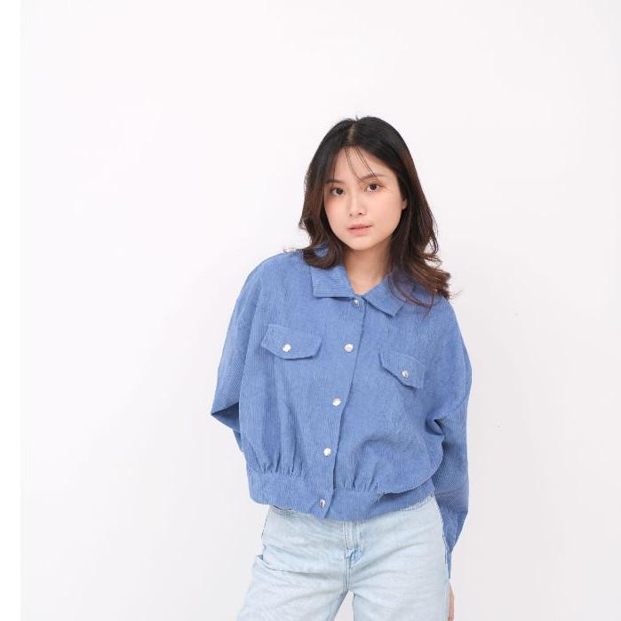 【Special】 Audrey Jacket Corduroy MK036 by MSDxeveryone /Outer wanita oversize jumbo Buruan Sebelum K