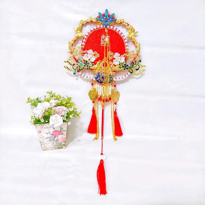 [Ot13] Kipas Pengantin Chinese Wedding Sangjit Besar Mewah