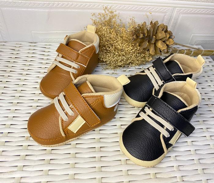 Mapah Kids - Sepatu Boots Bayi Laki Laki Fashion Sport Casual Simpel Kulit Ukuran 22-25