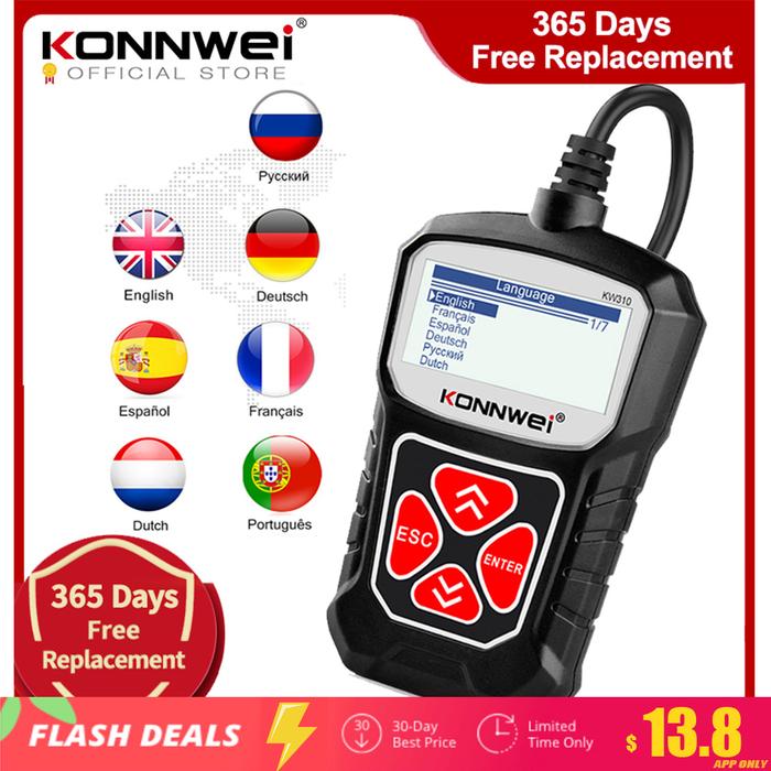 KONNWEI KW310 OBD2 Scanner for Auto OBD 2 Car Scanner Diagnostic Tool