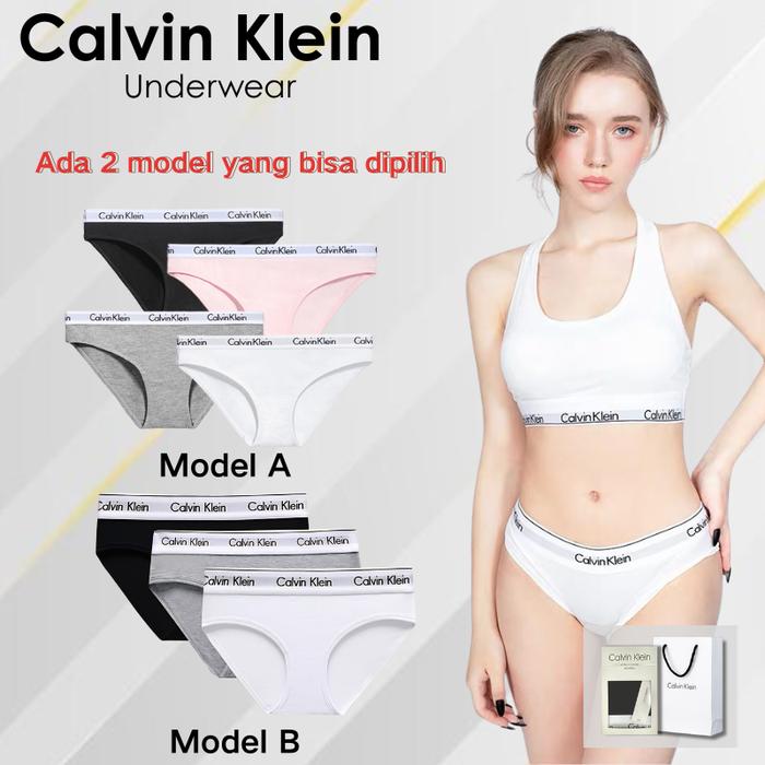 Calvin Klein CK Underwear Wanita 100% Original – Nyaman Banget, Bahan Premium & Tahan Lama