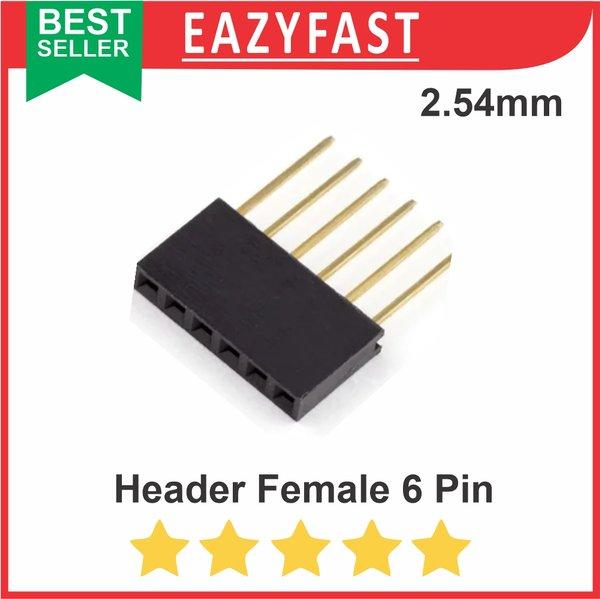 PRODUK TERBARU! Pin Header Male Female Long 6 Pin 6P Stackable Arduino Shield PCB