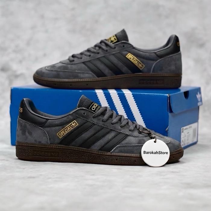 SEPATU ADIDAS HANDBALL SPEZIAL GREY BLACK ORIGINAL VIETNAM BNIB