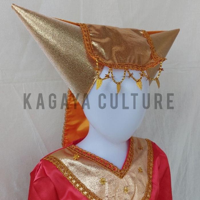 Tanduk Minang - Tanduk Tari - Aksesoris Baju Adat Padang Perempuan - Aksesoris Kepala Tanduk Baju Ad