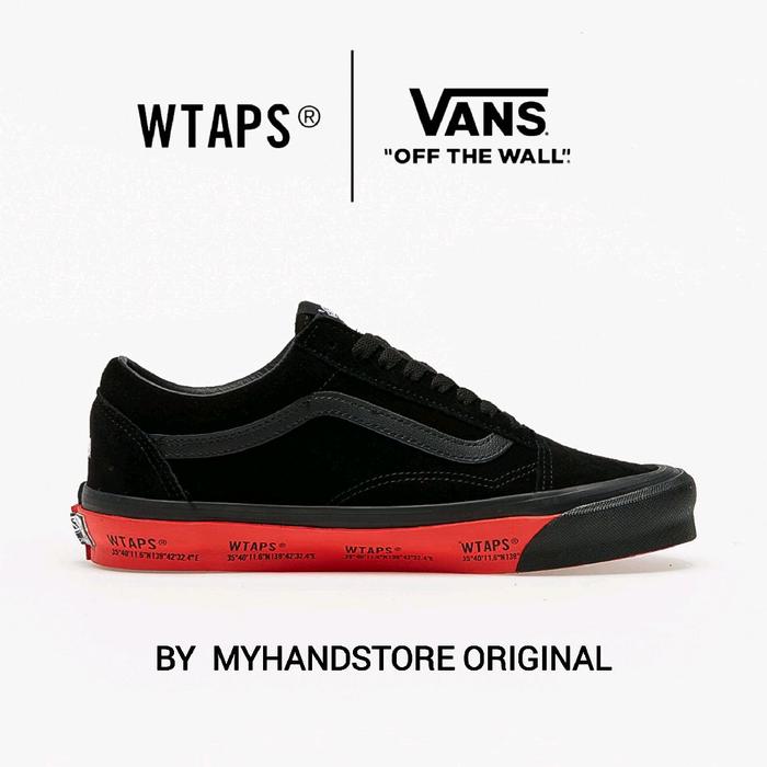 VANS OLDSKOOL VAULT LX X WTAPS BLACK ORANGE ORIGINAL 100%