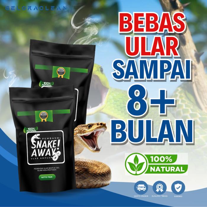 Pengusir Ular Penangkal Ular Pelenyap Ular Racun Ular Basmi Sampai Tuntas SNAKE AWAY BASMI ULAR