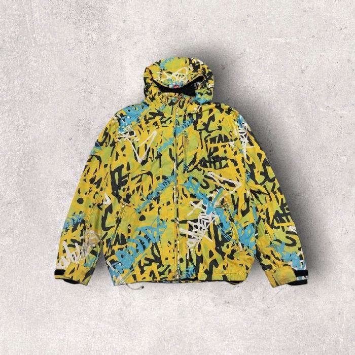 Asian Culture Collection (ACC) Colorful Grafitti Design Men's Snowboard Jacket Original