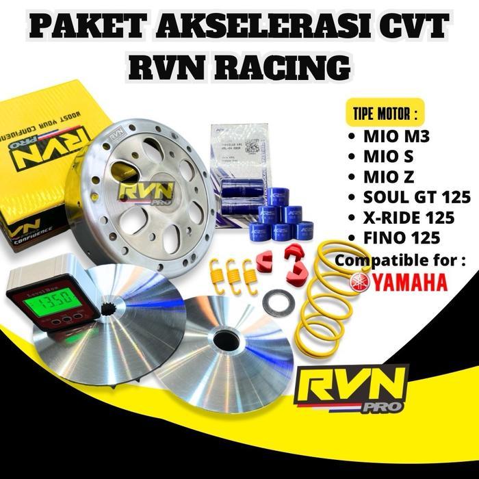 PAKET FULL UPGRADE CVT MIO M3 FINO 125 X RIDE 125 SOUL GT 125 MANGKOK GANDA CUSTOM  RVN BY RVN RACIN
