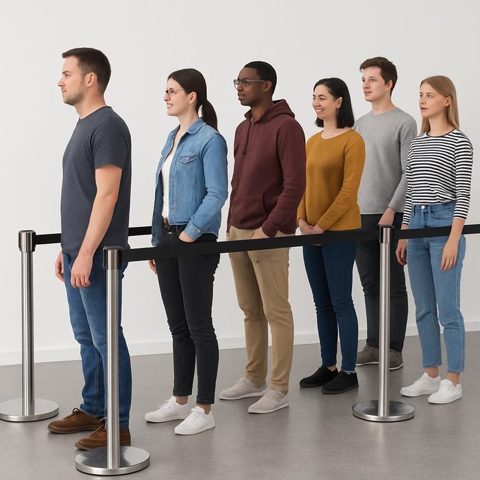QUEUE LINE TIANG ANTRIAN STAINLESS