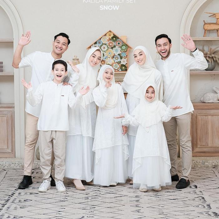 Zayra Hijab | Kalila Snow - Dress Gamis Wanita Brokat Kondangan Lebaran Jumbo Elegan Koko Anak Dewas