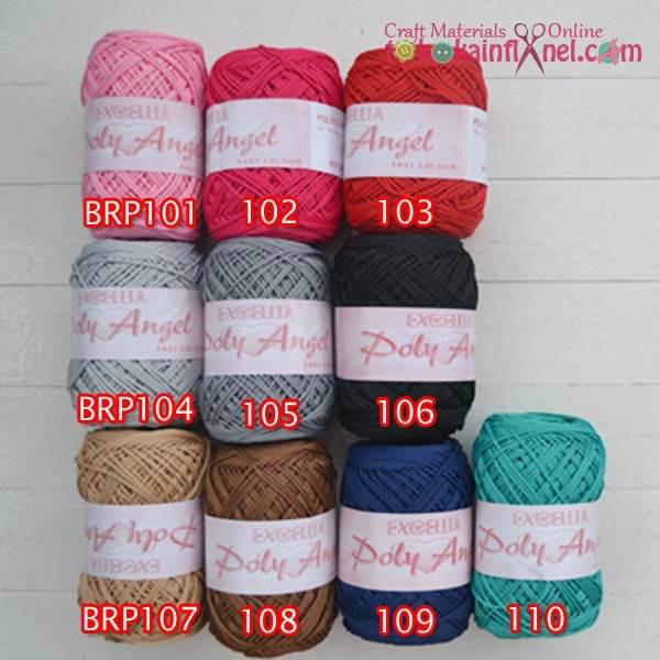 Brp1 Benang Rajut Poly Angel Bahan Polyester 88gram Per Gulung