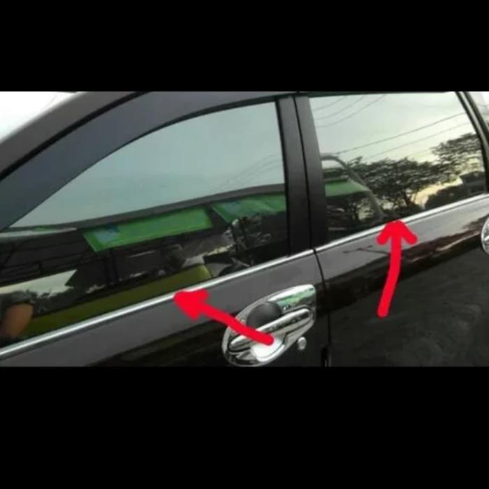 List lis pintu kaca samping all new Avanza Veloz Xenia 2012 - 2018
