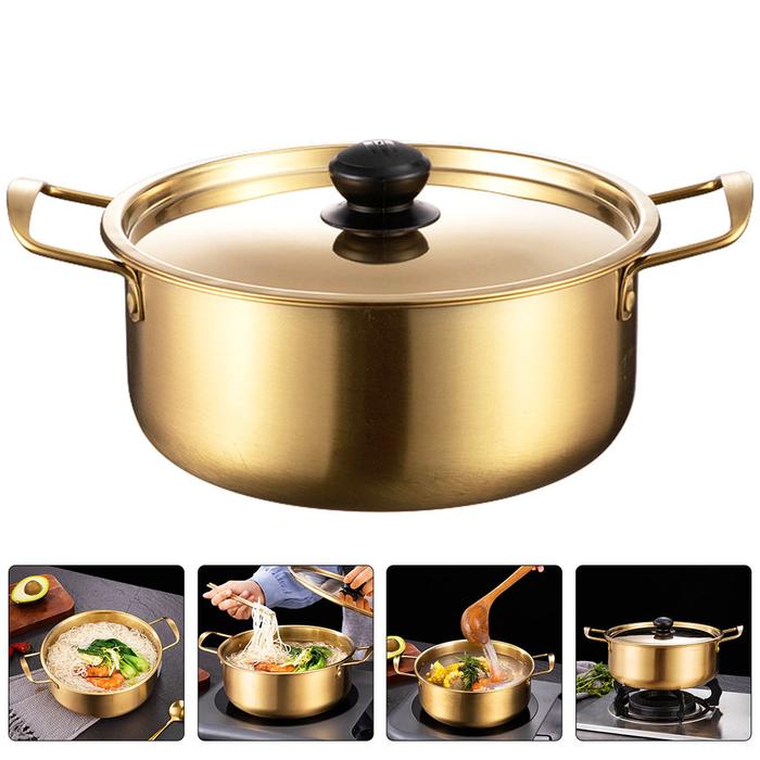 Ramen Pot Lid Korean Ramen Kettle Instant Cooker Ramen Noodle Pot