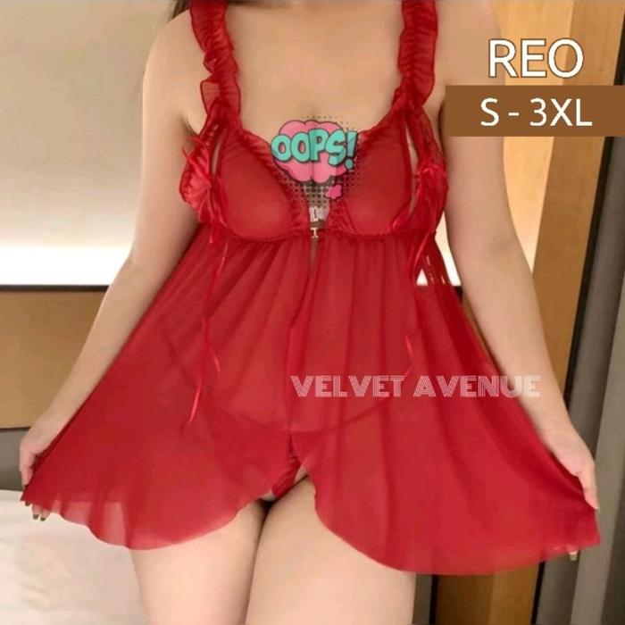 Lingerie Teddies Wanita Bahan Nylon dengan Buka Dada dan Buka Selangkangan Dua Ukuran