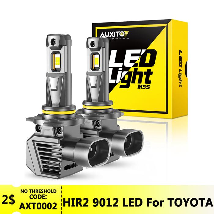 AUXITO 2Pcs Canbus HIR2 9012 LED Headlight Bulbs For Toyota CHR 2019