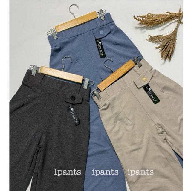 storelly99 IPANTS -Oro Pants - Celana Panjang putih - Celana Loose Pants Trouser Wanita Highwaist -
