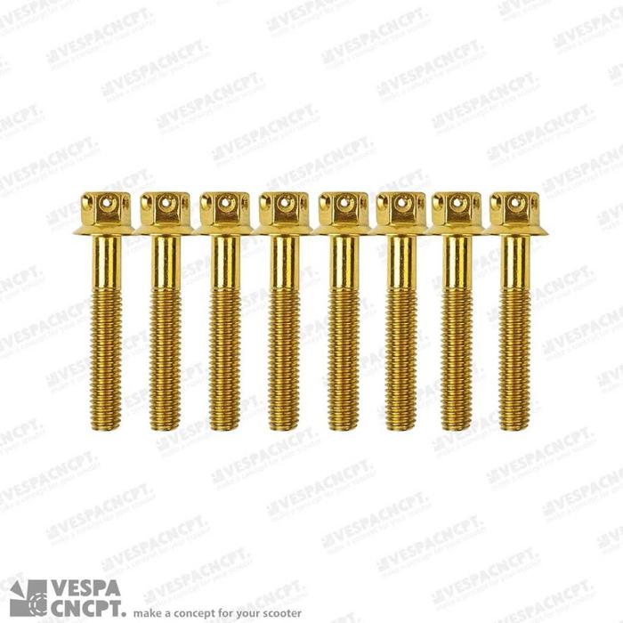 Baut Stainless Cvt Set Gold Vespa Sprint Primavera Lx S