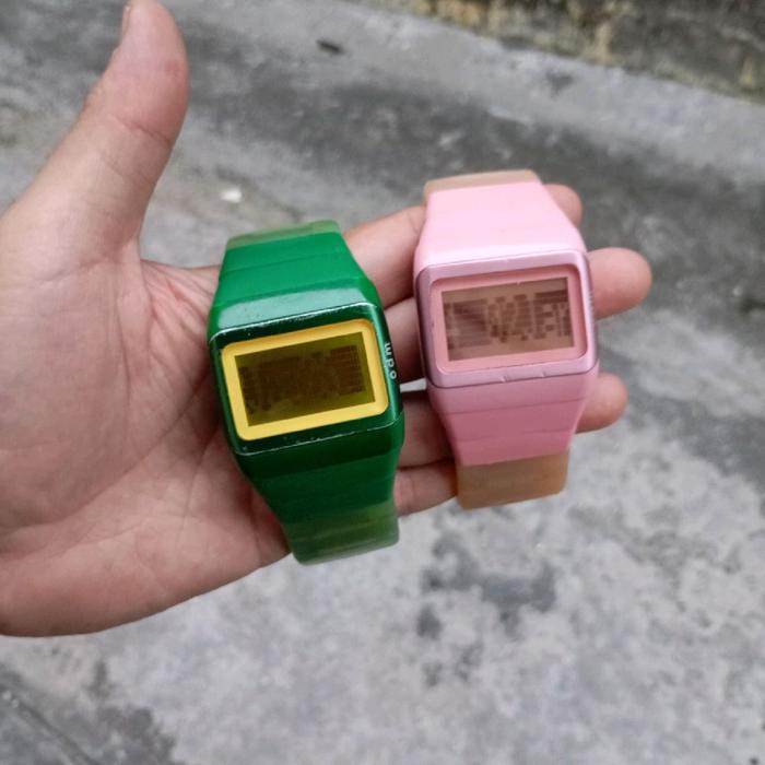 jam tangan odm link sepaket bunling Japan digital preloved second bekas orginal
