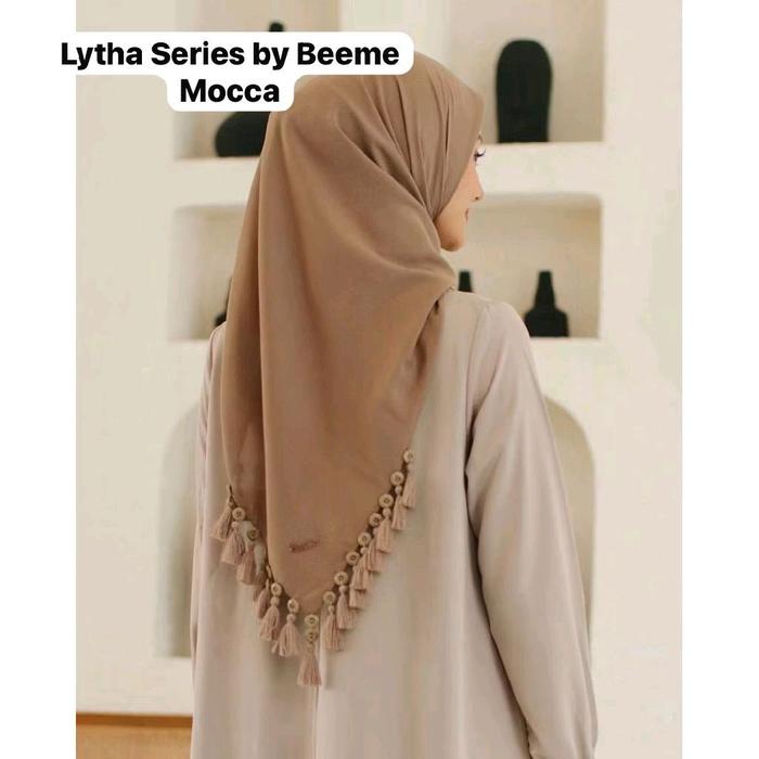 LYTHA SCRAVES BY BEEME/HIJAB BEEME SEGIEMPAT/KERUDUNG POLOS LYTHA BEEME