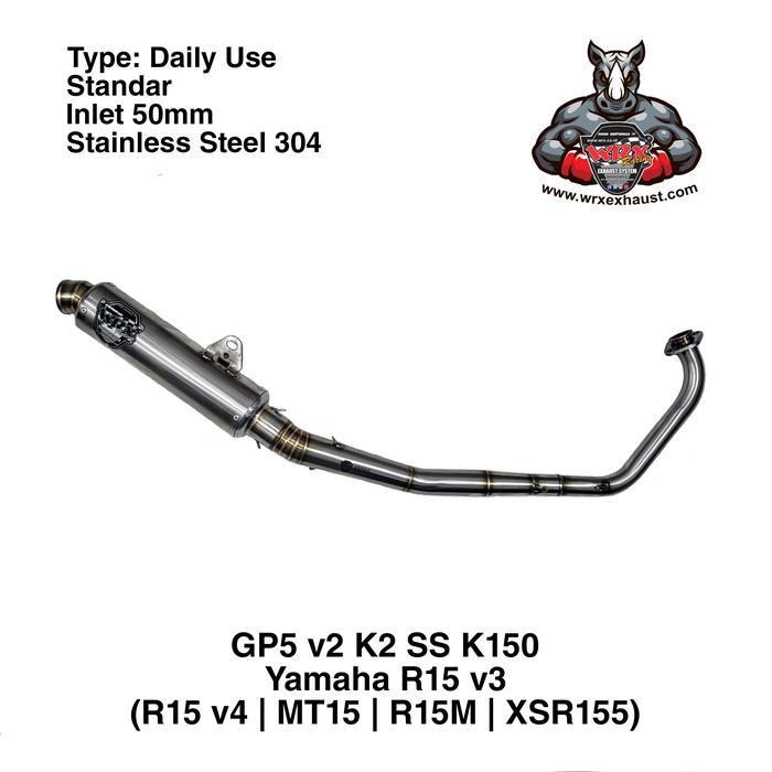 Knalpot Wrx Gp5 V2 Ss K150 R15 V3