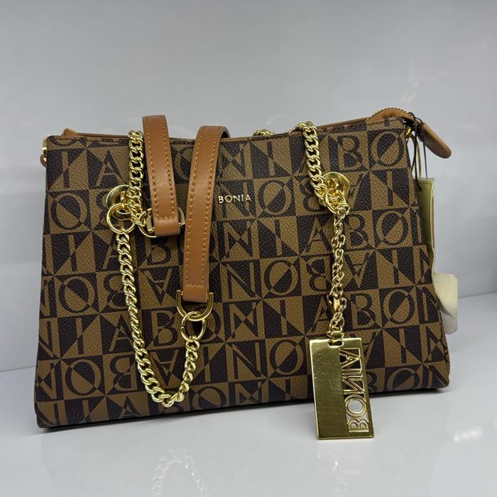 Tas wanita solder rantai monogram