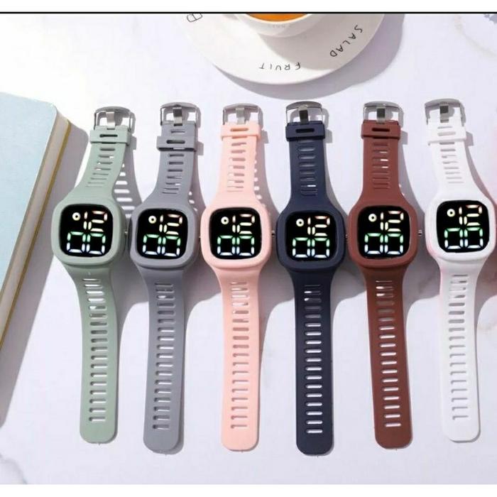 Jam Tangan Digital LED BESAR Strap Karet