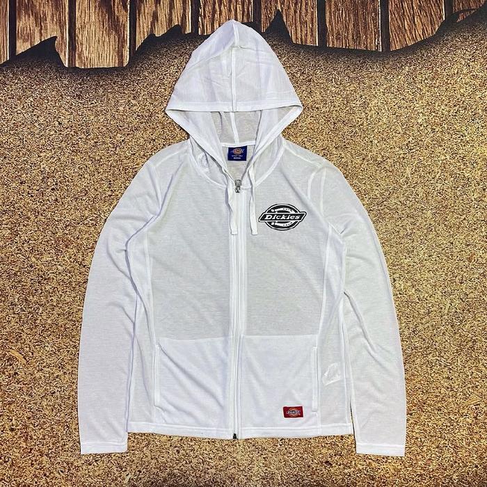 jaket hoodie pria DICKIES tapal kuda putih big logo casual murah bagus size M