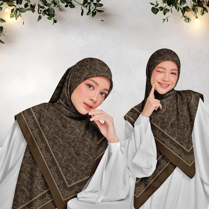 HIJAB MOTIF TURKY TERBARU JILBAB VOAL PREMIUM LASERCUT Bahan Voal Ukuran 110 cm x 110 cm Finishing L