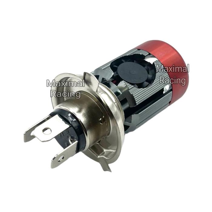 BEST SELLER LAMPU UTAMA MOTOR LED H4 LASER AC DC 30WATT/LAMPU DEPAN MOTOR H4 3 KAKI LASER LED SUPER 
