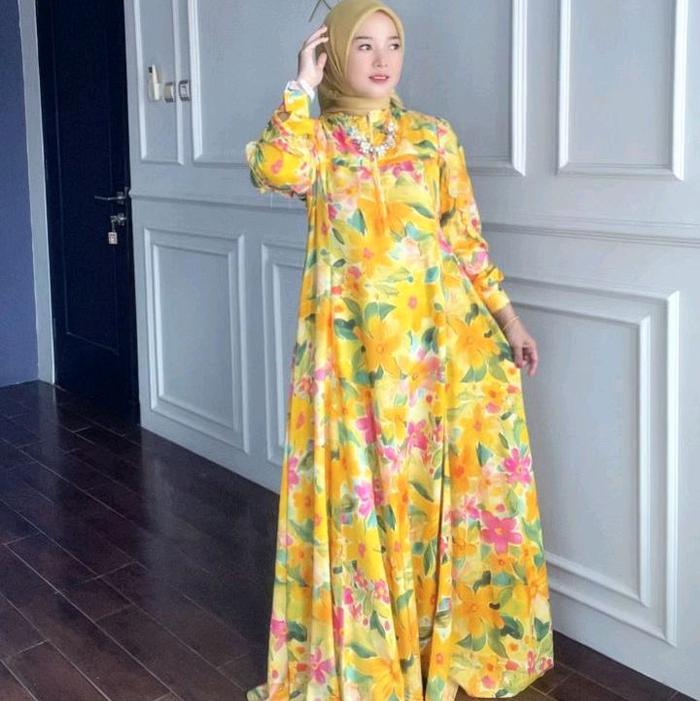 Azasya Kirana Dress busui friendly kain adem