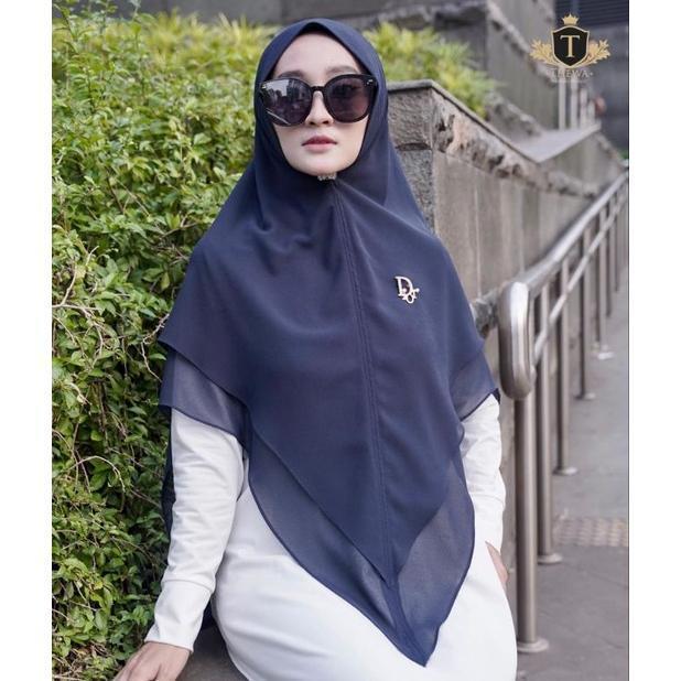 New Hijab ceruty / khimar andara polos / thewa hijab / jilbab instan / hijab syar'i