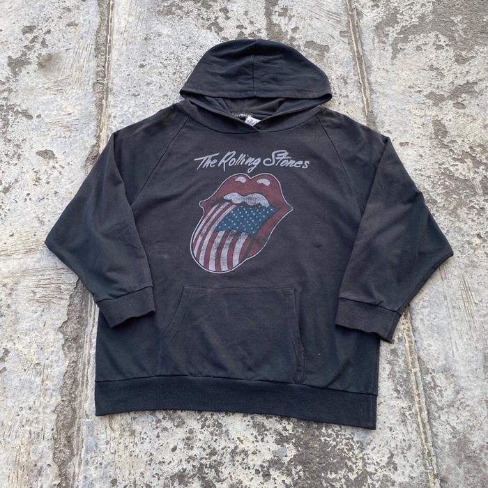 Hoodie band rolling stones hoodie vintage kaos vintage jersey bekas jersey vintage vintage jersey Ka