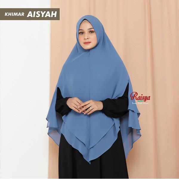 NEW!! ( BEST SELLER ) Hijab Syar'i Aisyah / Khimar Aisyah / Hijab Instan / Khimar Ceruty Babydoll 2 