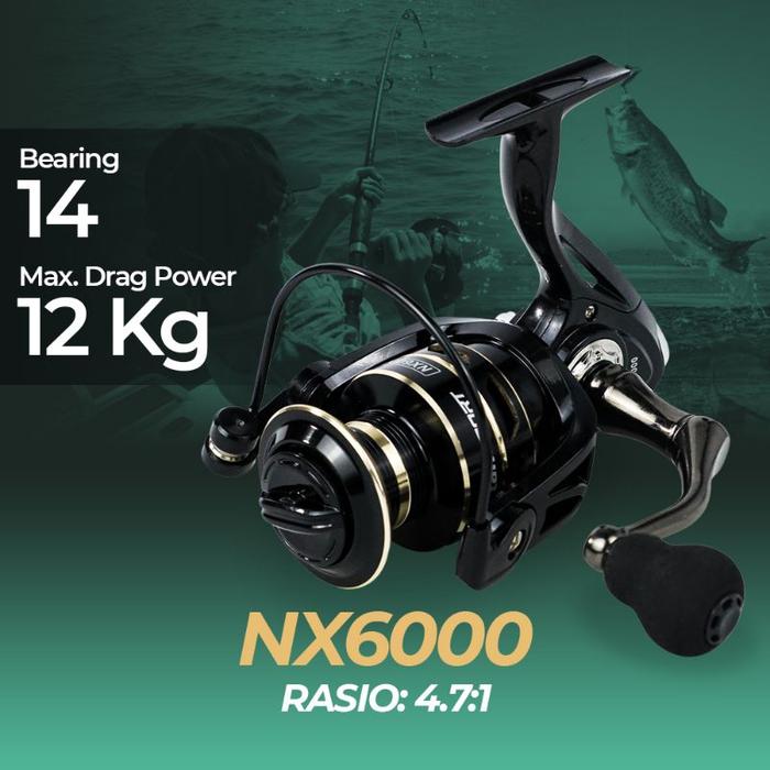 Taffsport Metal Reel Pancing Spinning Fishing NX6000
