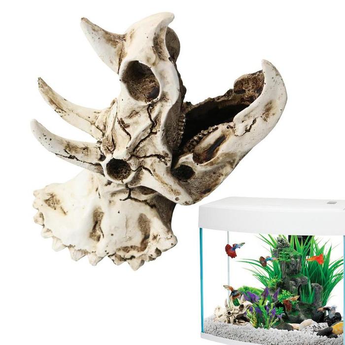 Reptile Vivarium Decoration Terrarium DIY Landscaping Skull