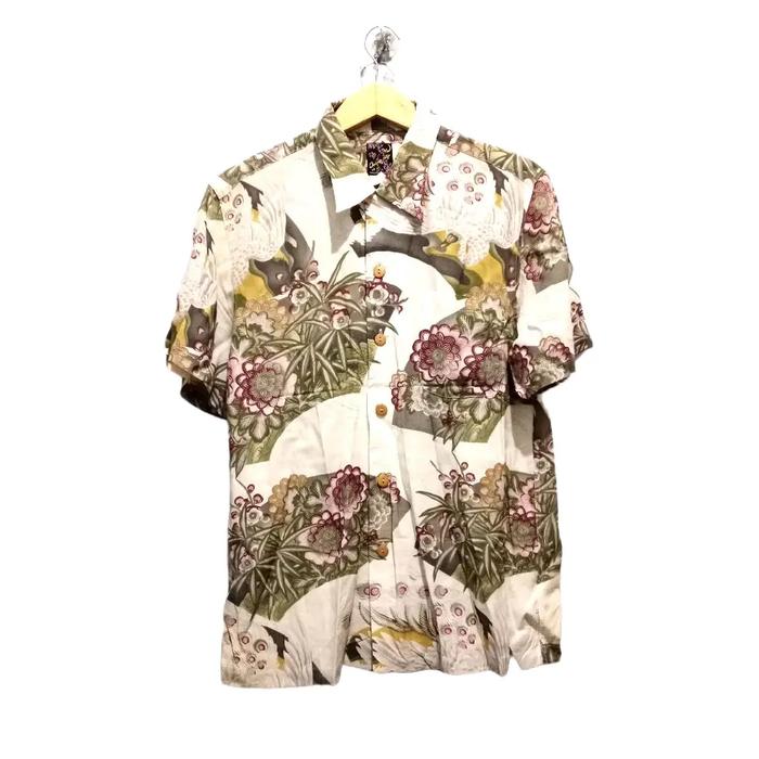Oniwa soto Hawaiian shirt rayon
