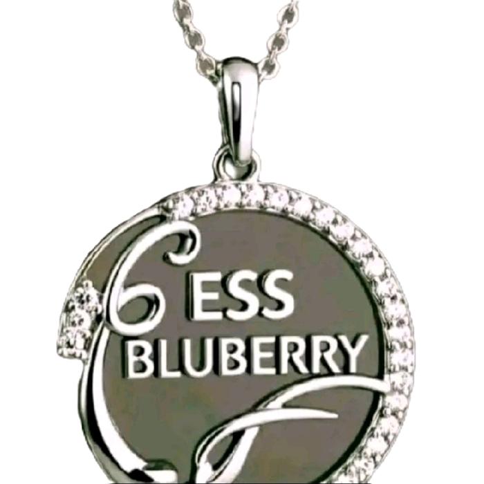 liontin kalung monel merk ess blueberry