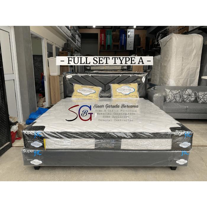 COMFORTA SUPERFIT TYPE NEO SILVER / KASUR SPRING BED COMFORTA TIPE TERBARU EMPUK