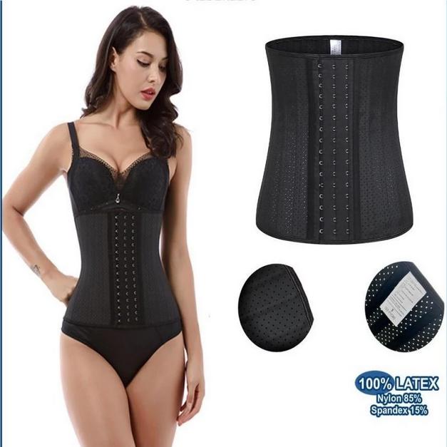 Korset Pelangsing Pinggang Wanita Waist Shaper Corset Pengecil Perut Elastis Bahan Polyester dan Kar