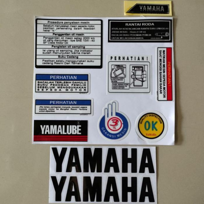 Paketan striping yamaha fizr fiz r f1zr 2004 2005 orange OSEAN