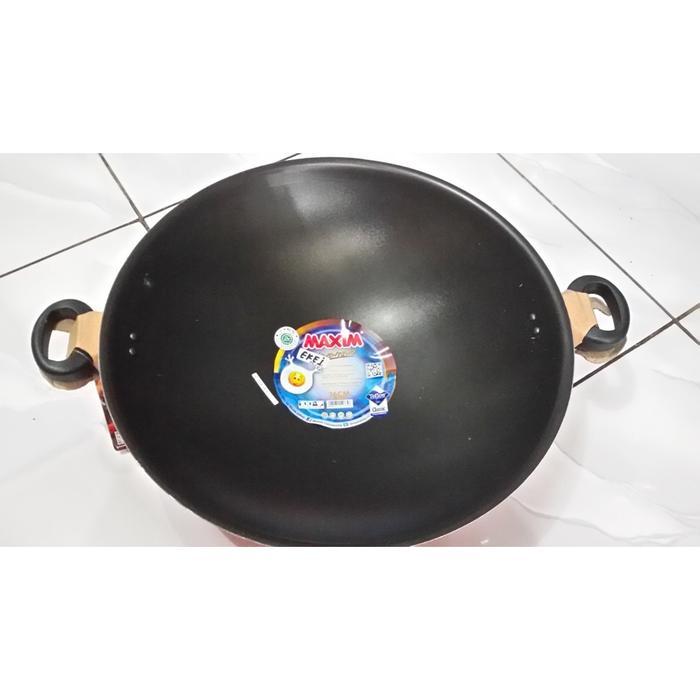 Maxim Wok Valentino 36CM tanpa tutup / wajan maxim/ WAJAN TEFLON MAXIM