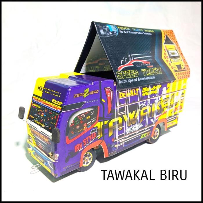 Truk Oleng Miniatur Roda Kayu